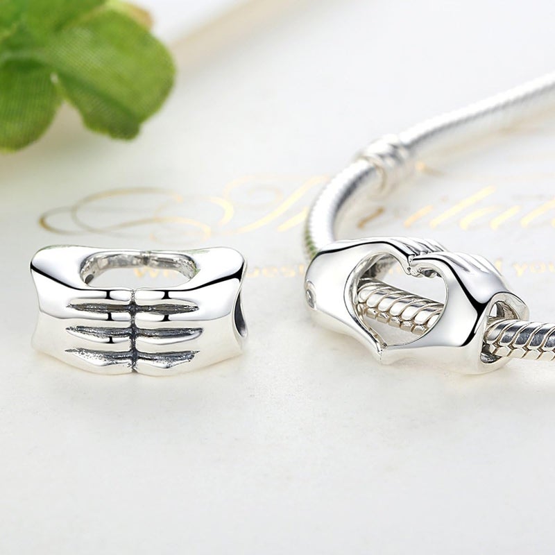 VOROCO Store 925 Sterling Silver Love Heart Charm for Charm Bracelet, Christmas Mother's Day Birthday Perfect Jewelry Gifts for Mom Grandma Daughter Friend Sister - Image 3